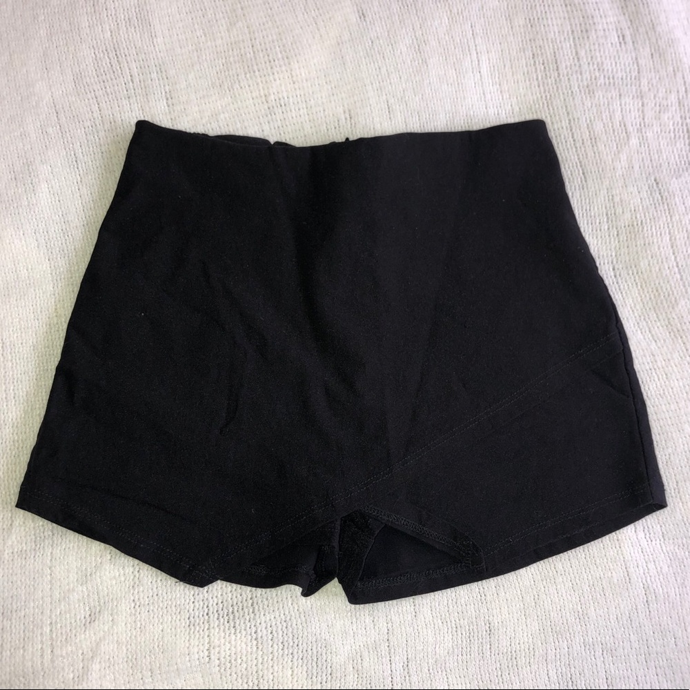 High Waisted Asymmetrical Skort